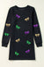 Mardi Gras Bow Textured Knit Dress Kentce 