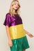 Mardi Gras Metallic Colorblock Dress Timing 