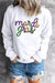 Mardi Gras Sequin Script Sweatshirt Kentce 