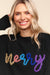 MERRY METALLIC POP UP PULLOVER SWEATER TOP Haptics 