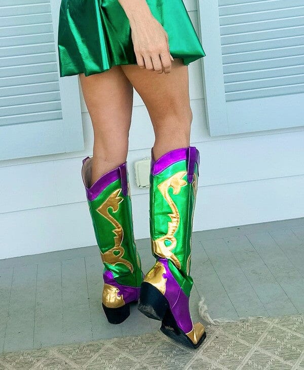 Metallic Mardi Gras Boots - Pre Order Ships late December mardi gras creations 