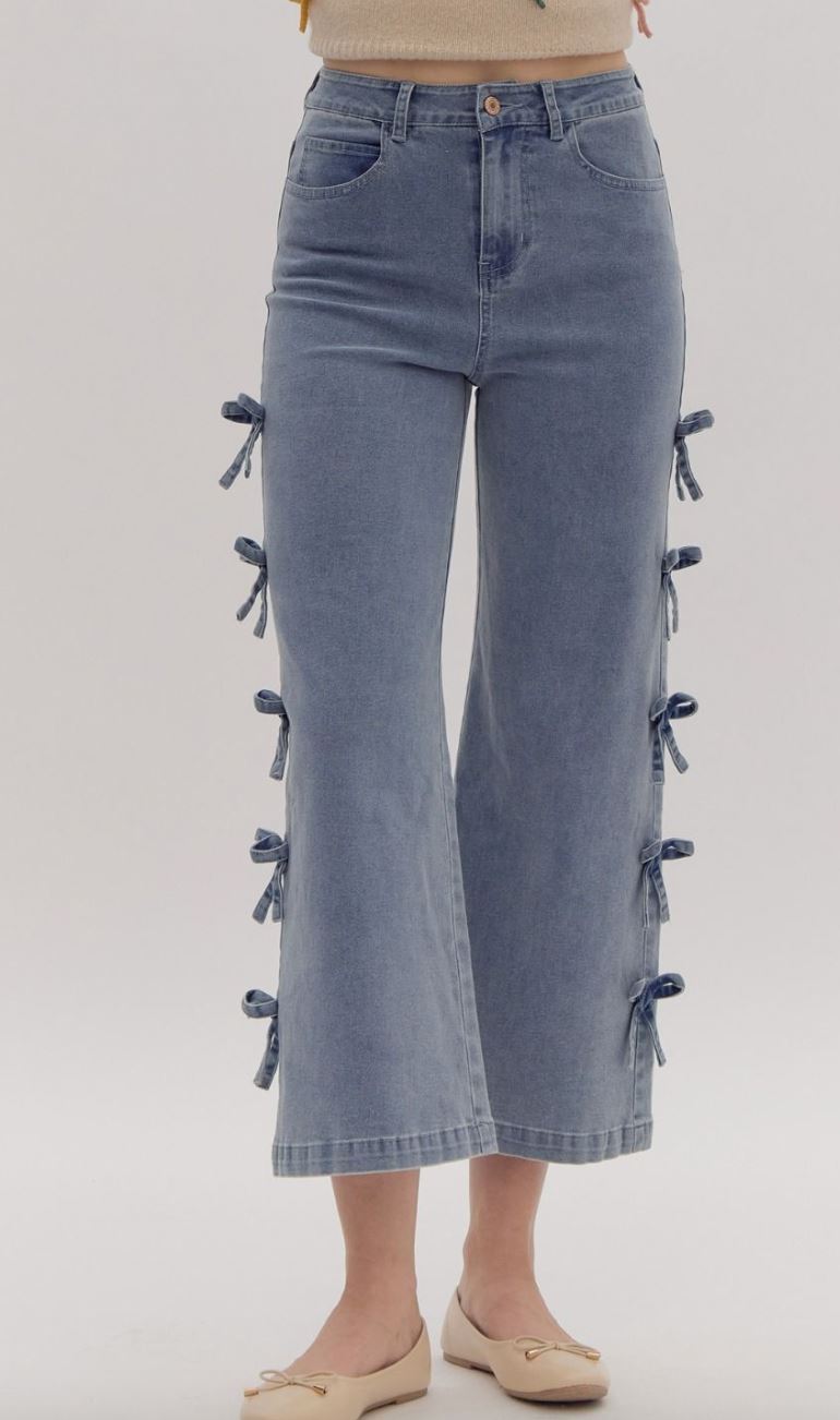 Mini Bow Jeans Entro 