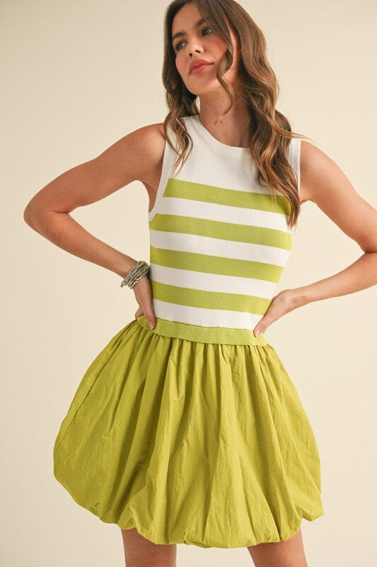 Mixed Media Bubble Hem Dress &merci 
