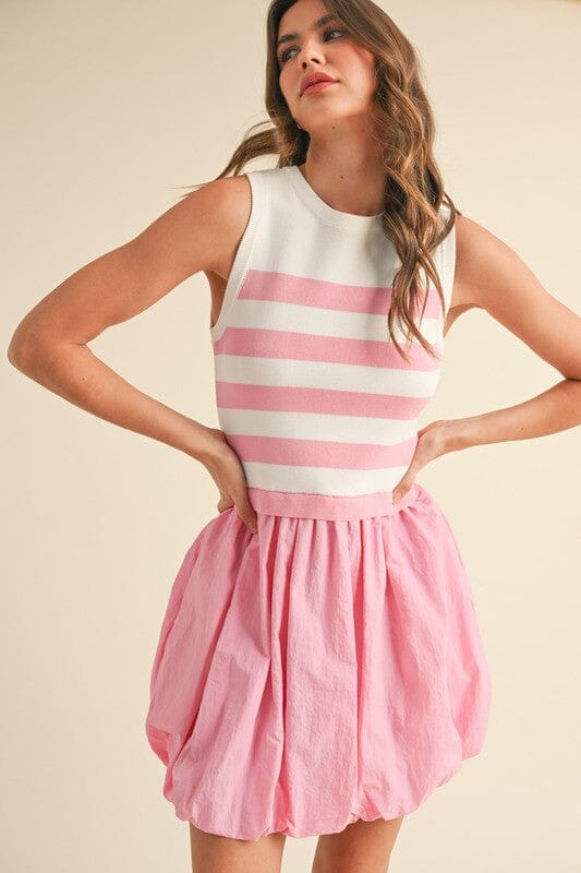 Mixed Media Bubble Hem Dress &merci 
