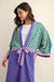 Mixed Print Kimono Gigio 