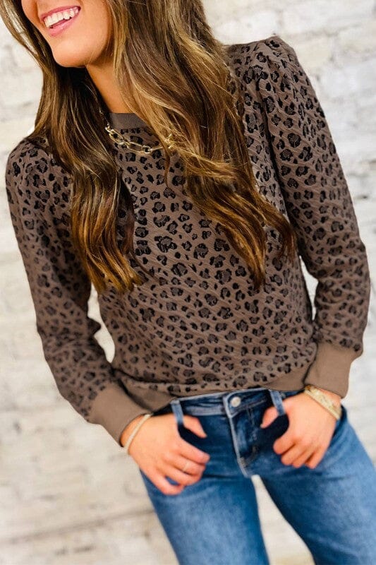 Mocha Leopard Tee Shewin 