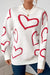 Mock Neck Heart Sweater Shiying 