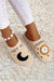 Moon & Clock Pattern Fuzzy Home Slippers jupiter and me 