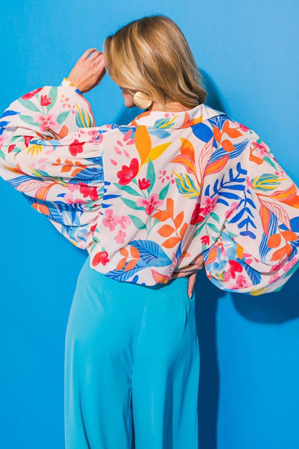 Multicolor Vibrant Printed Sleeve Shirt Youmi 
