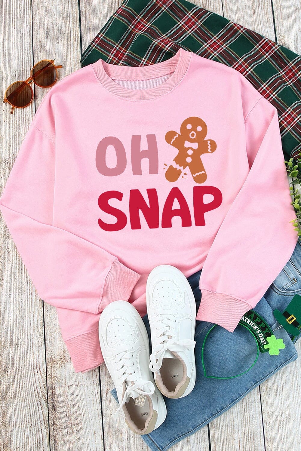 OH SNAP Gingerbread Man Christmas Sweatshirt jupiter and me 