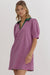 Orchid and Hunter Puff Sleeve Knit Dress Entro 