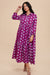 ORCHID FLORAL COLLARED FROCK DRESS In Loom 