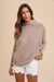 OVERSIZED FIT TEXTURED SWEATER TUNIC Annie Wear 