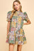 Patchwork Mock Neck Dress TCEC 