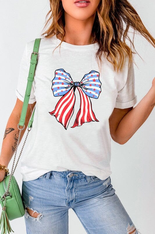 Patriotic Bow Tee Shiying 