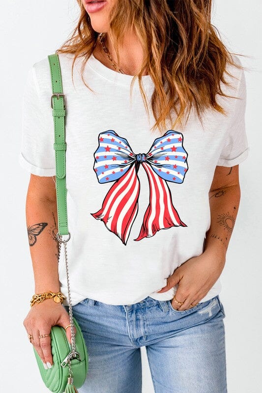 Patriotic Bow Tee Shiying 