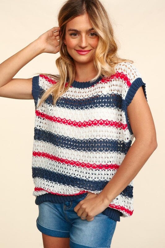 Patriotic Crochet Sweater Haptics 