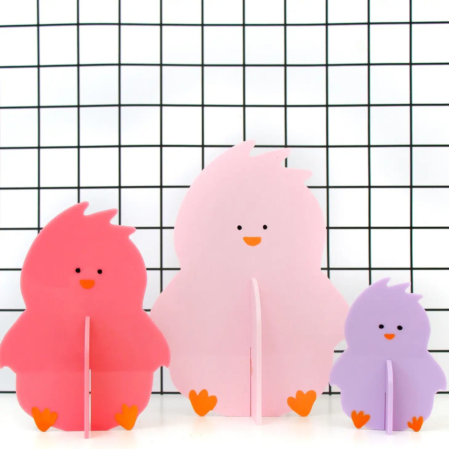 Pink and Lavender Acrylic Chicks Kailo Chic 