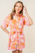 Pink and Orange Ric Rac Trim Shirt Dress fore collection 