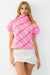 Pink Chain Print SS Sweater thml 