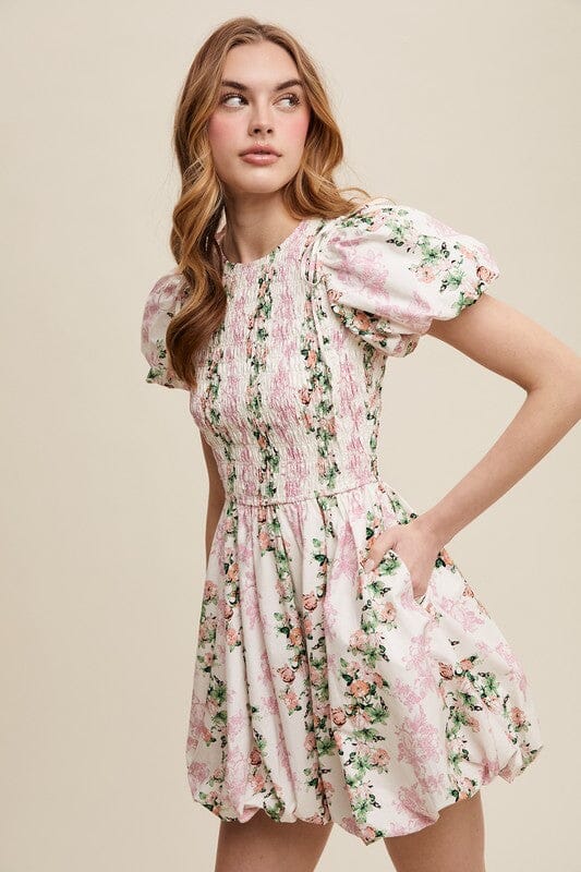Pink Floral Puffed Skirt Dress listicle 
