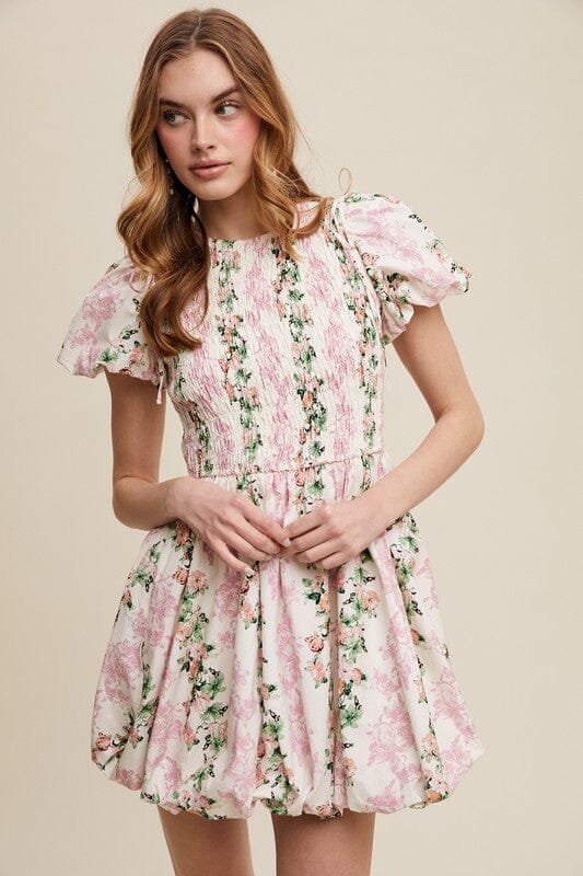 Pink Floral Puffed Skirt Dress listicle 