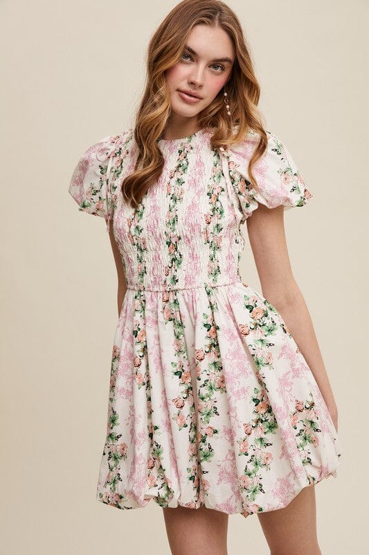 Pink Floral Puffed Skirt Dress listicle 