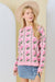 Pink Floral Vine Sweater Main Strip 