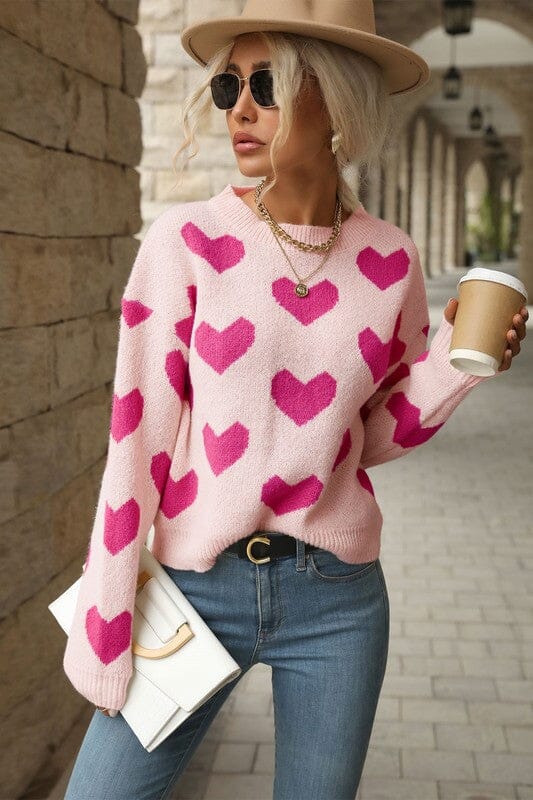 Pink Heart Sweater – SNAP-Something New And Pretty