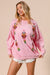 Pink Nutcracker Longsleeve Knit Top Bibi 