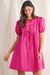 Pink Poplin Triple Bow Dress Shewin 