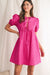 Pink Poplin Triple Bow Dress Shewin 