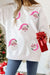 Pink Sequined Santa Sweatshirt jupiter and me 