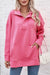 Pink Textured Kangaroo Pullover Kentce 