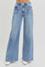 Pintuck Detail Wide Leg Trouser Jeans risen jeans 