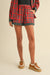 PLAID WOVEN PAJAMA SET Annie Wear 