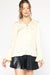 Pleated Sleeve Satin Top entro 