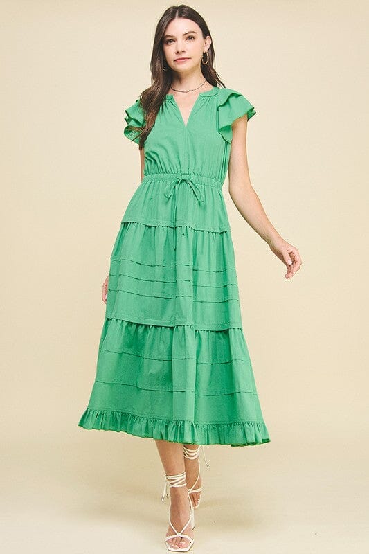 Poplin Tiered Maxi Dress Pinch 