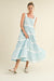 Powder Blue Tiered Ric Rac Maxi &merci 