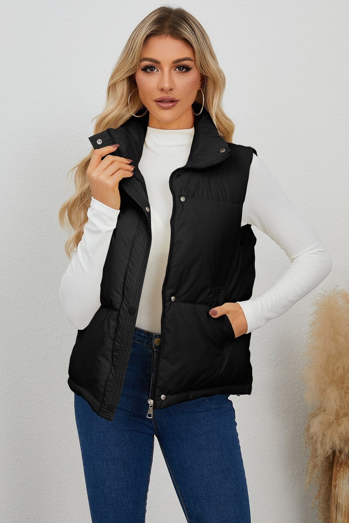 Puffer Vest with Side Pocket Asia Direct 