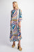 Pull Over Boat Neck Printed Maxi Dress Gigio 