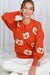 Pumpkin Embroidered Sweater Vine & Love 