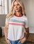 Rainbow Stripe Tee Shewin 