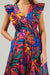 Rainbow Tropics Fairness Poplin Surplice Dress Sugarlips 