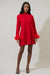 Red Feather Swing Dress Sugarlips 