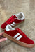 Red Vintage Striped Sneakers Kentce 