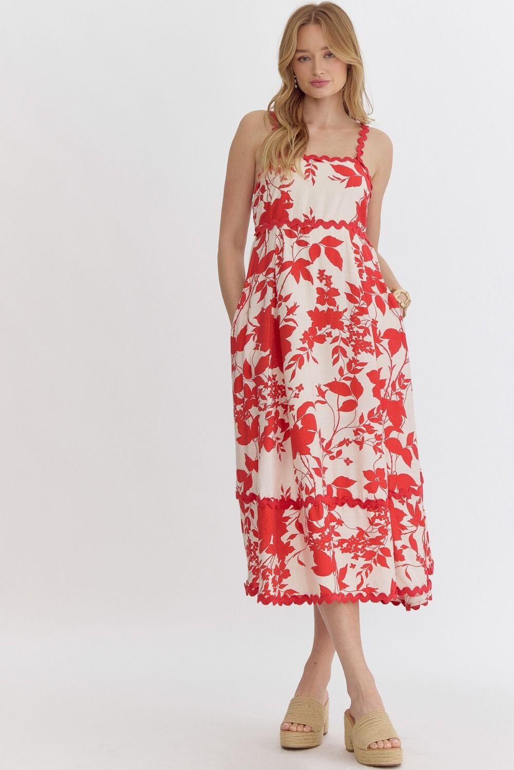 Ric Rac Floral Midi entro 