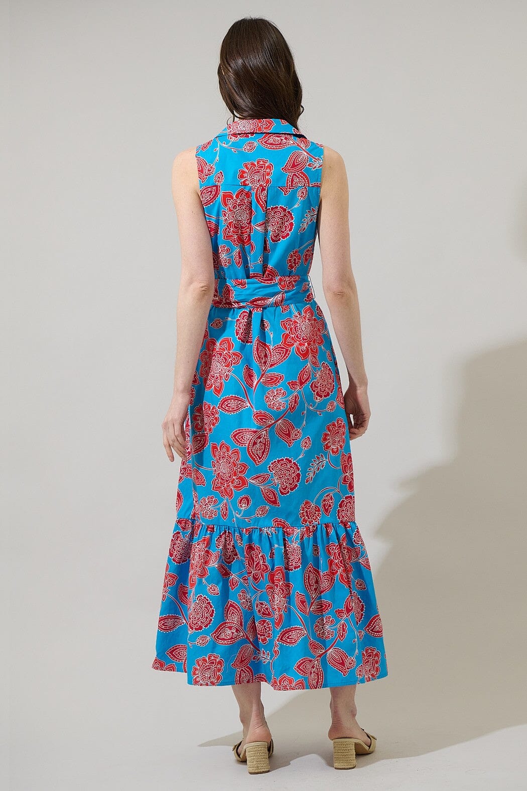 Ripon Floral Cileah Collared Maxi Dress Sugarlips 