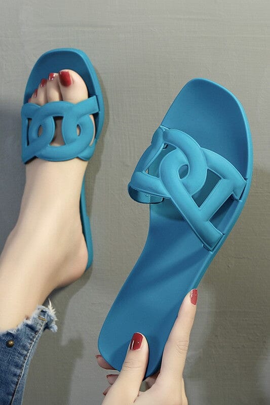 Rubber Chain Link Sandal Kentce 