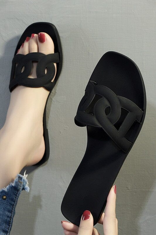 Rubber Chain Link Sandal Kentce 